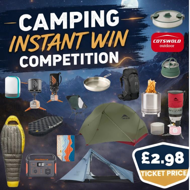 Camping INSTANT WIN Competition