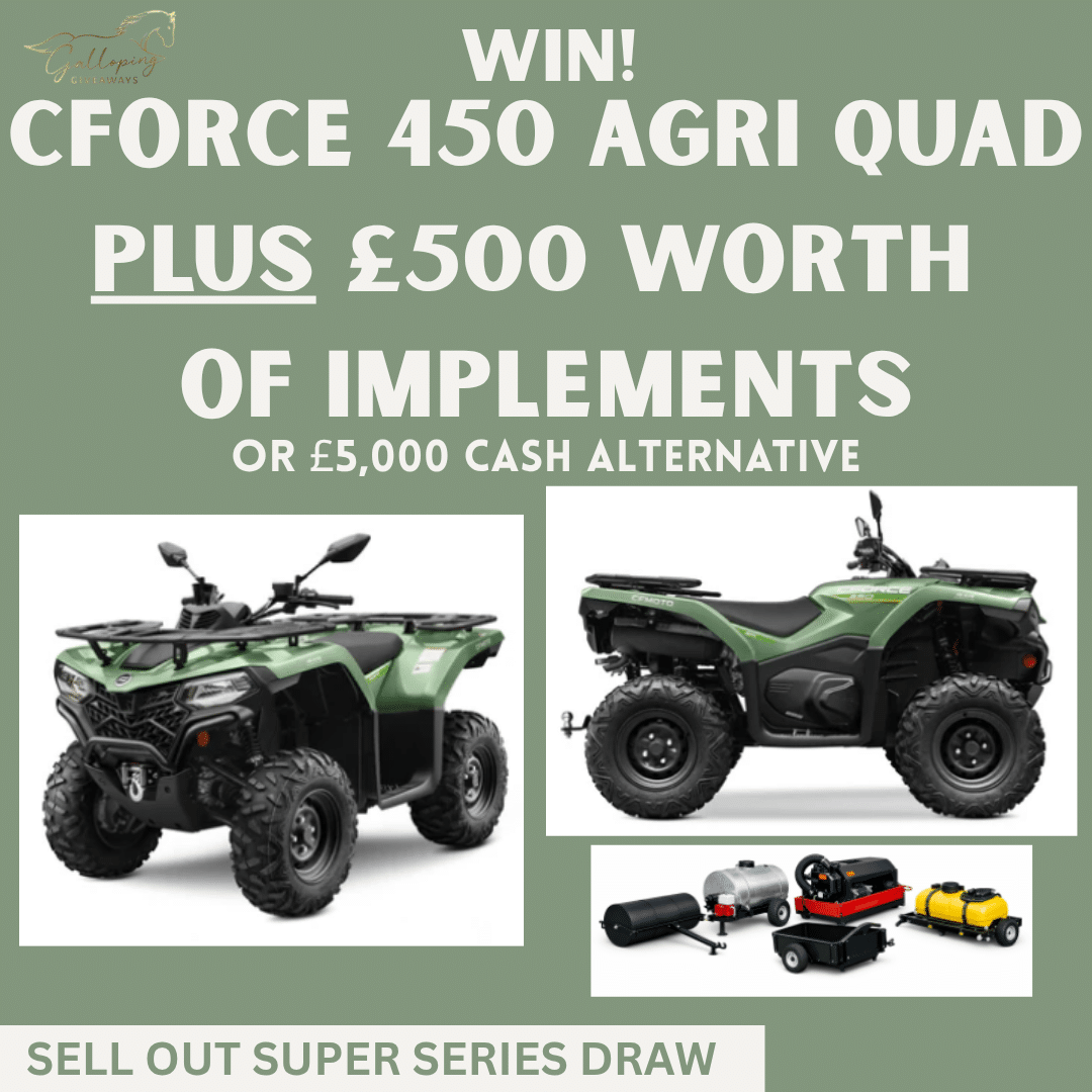 CFORCE 450 Agri Quad + £500 worth of Implements OR £5,000 Cash Alternative